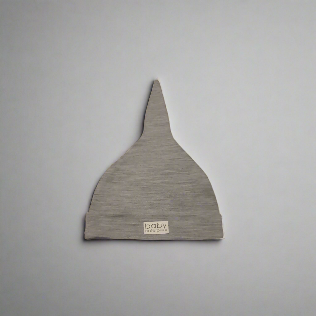 Jersey grey merino wool baby beanie, soft and breathable, made in New Zealand