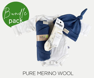 BUNDLE | Merino Babywear | Wrap & Base Layer free shipping on all NZ over $75