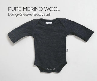 Merino Long-Sleeve Bodysuit free shipping on all NZ order over $75
