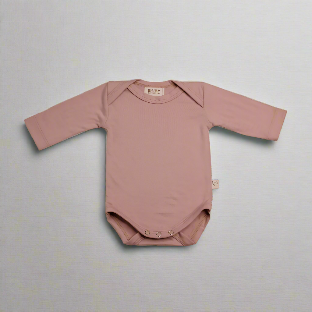 Merino Long-sleeve Bodysuit - Blush