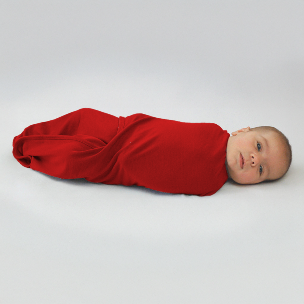 Merino Fitted Wrap Red