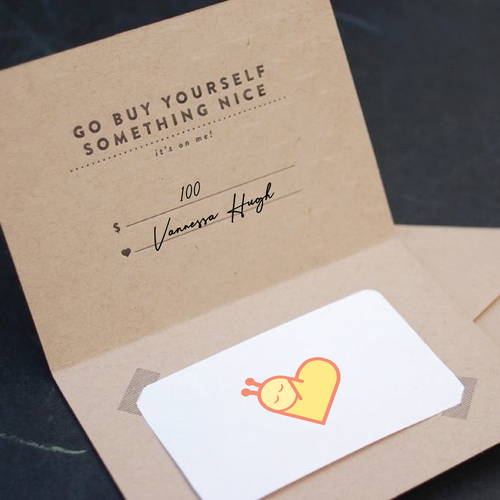 baby caterpillar gift card