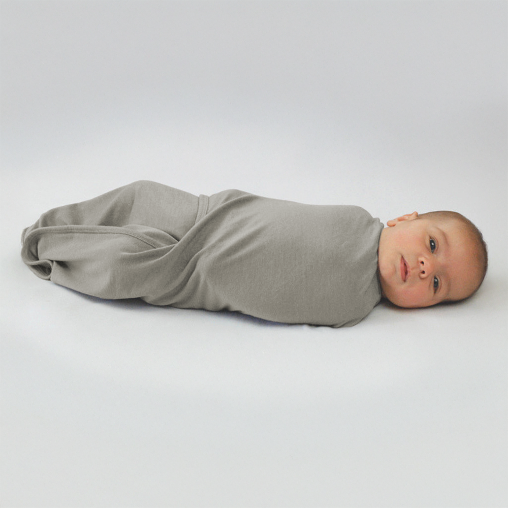 Merino Fitted Wrap Jersey Grey