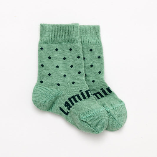 Merino Lamington Crew Socks - Apple