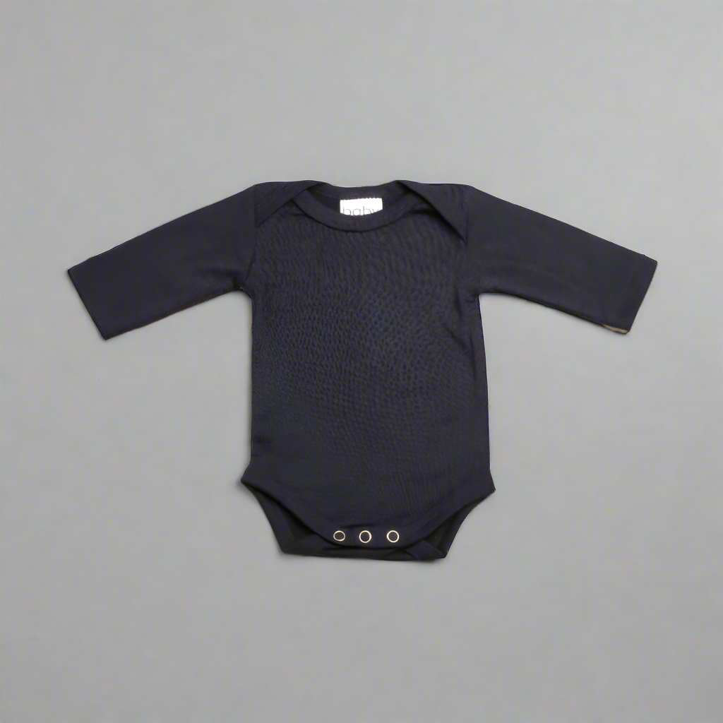 Navy Blue Longsleeve Bodysuit (newborn)