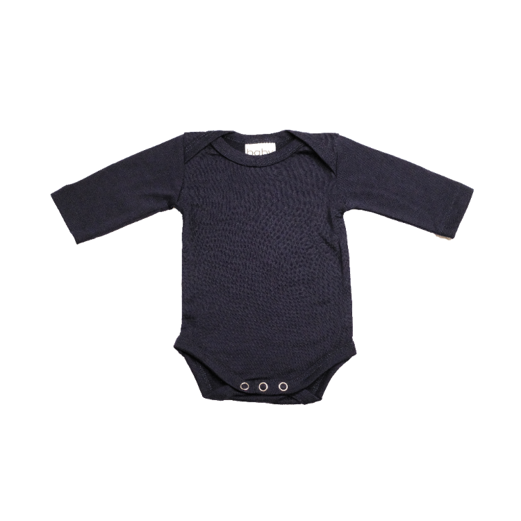 Navy Blue Longsleeve Bodysuit (newborn)