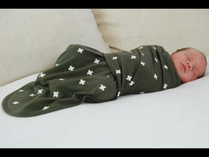 How to swaddle your baby in merino